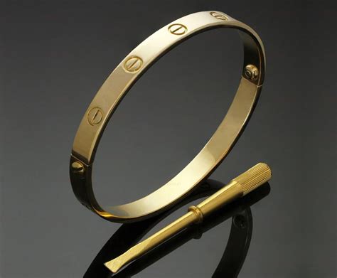 cartier love bracelet gold plated.